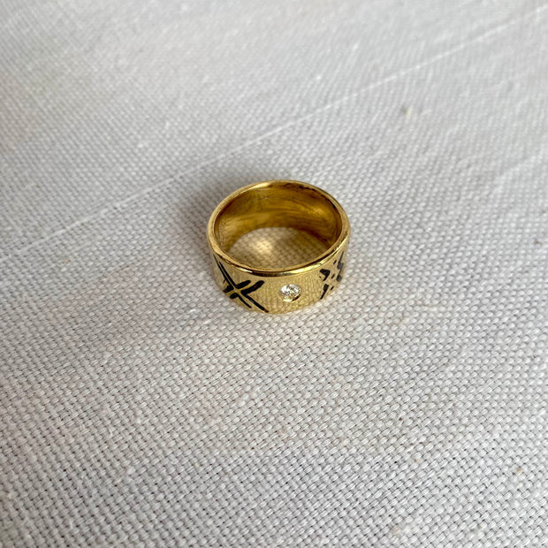 Bague Bogolan de Chance Serti de Pierre Fine