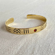 Bracelet Abondance Serti de Grenat