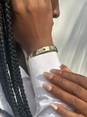 Bracelet Abondance Serti de Grenat